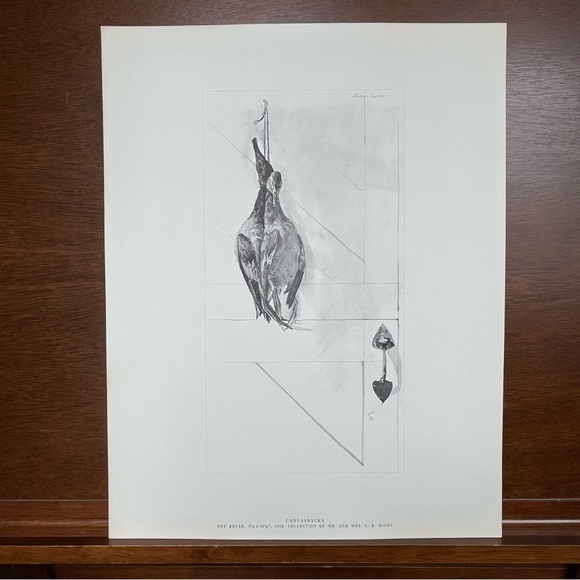 Andrew Wyeth’s “Canvasbacks” from 1962 Four Seasons Portfolio 17”x13.25 - Picture 1 of 9